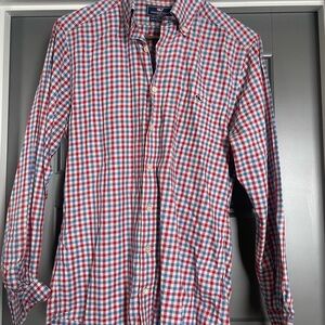 Vineyard Vines Red and Blue Button Down